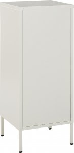 Beliani Szafka biurowa metalowa biała HURON 4