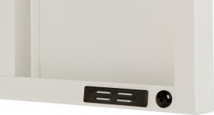 Beliani Szafka biurowa metalowa biała HURON 6