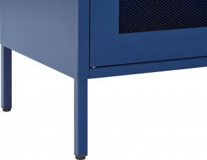 Beliani Szafka dwudrzwiowa metalowa ciemnoniebieski WAKATIPU 7