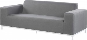 Beliani Sofa ogrodowa szara z białym ROVIGO 4