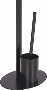 Beliani Stojak na papier i szczotkę toaletową czarny SARTO 4