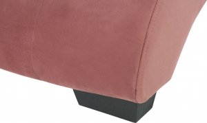 Beliani Szezlong welurowy z głośnikiem Bluetooth i portem USB różowy SIMORRE 8