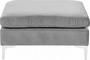 Beliani Otomana welurowa szara EVJA 4
