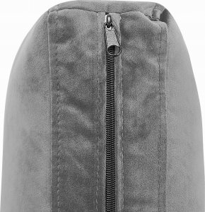 Beliani Otomana welurowa szara EVJA 5