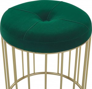 Beliani Zestaw 2 stołków ciemnozielony LUBBOCK 4