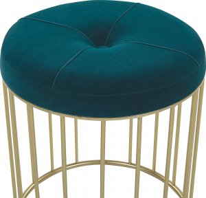 Beliani Zestaw 2 stołków niebieski LUBBOCK 4