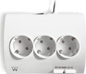 Listwa zasilająca Ewent przeciwprzepięciowa 5 gniazd 1.5 m biała (EW3935) 2