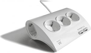 Listwa zasilająca Ewent przeciwprzepięciowa 5 gniazd 1.5 m biała (EW3935) 5