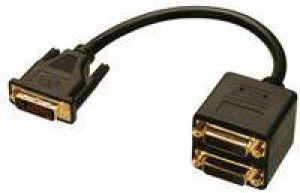 Kabel Lindy DVI-D - DVI-D 0.2m czarny (41215) 1