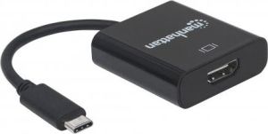 Adapter USB Manhattan USB-C - HDMI Czarny  (151788) 2