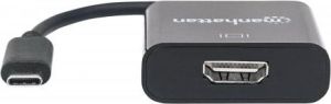 Adapter USB Manhattan USB-C - HDMI Czarny  (151788) 3