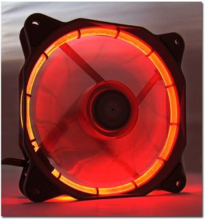 Wentylator LC-Power AiRazor Black Series PWM 120mm Czerwony-LED (LC-CF-120-TUBE-R) 3