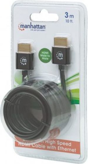 Kabel Manhattan HDMI - HDMI 3m czarny (394376) 5