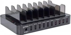 Ładowarka Manhattan 10x USB-A 2.4 A (180009) 5