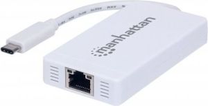 Karta sieciowa Manhattan USB C - RJ45, 5 Gbps, biały (507608) 1