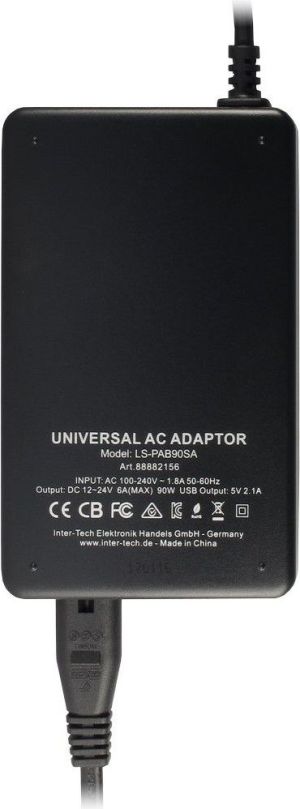 Zasilacz do laptopa Inter-Tech 90 W, 6 A, 20 V (88882156) 5