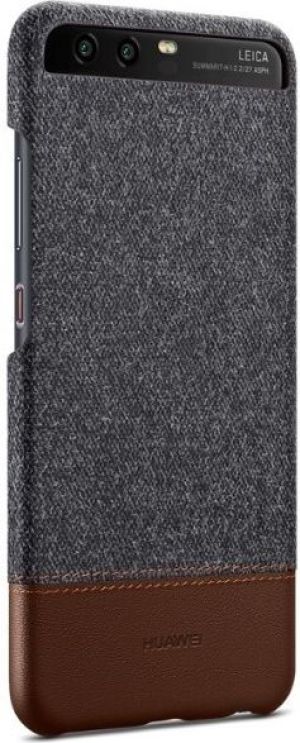 Huawei Etui HUAWEI P10 Plecki Skóra-Filc Ciemno Szare (51991893) 2