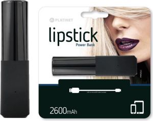 Powerbank Platinet Lipstick 2600 mAh Czarny  (PMPB26LSB) 2