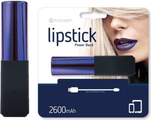 Powerbank Platinet Lipstick 2600mAh Czarno-fioletowy 2