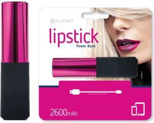 Powerbank Platinet Lipstick 2600 mAh Różowy 2