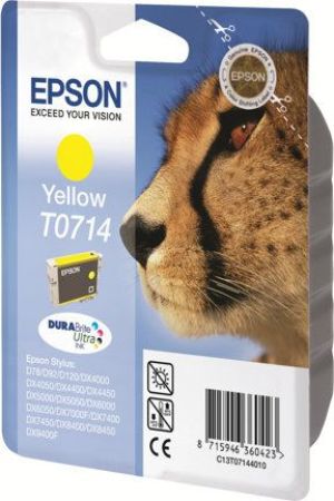 Tusz Epson oryginalny tusz blistr z ochroną, yellow, 5.5ml (C13T07144022) 1