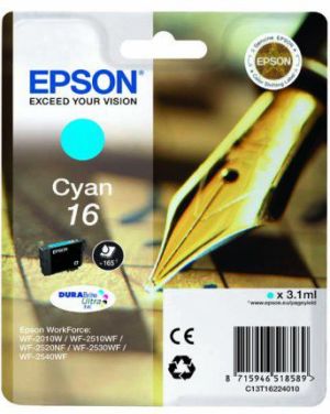Tusz Epson oryginalny tusz C13T16224022, T162240, cyan 1