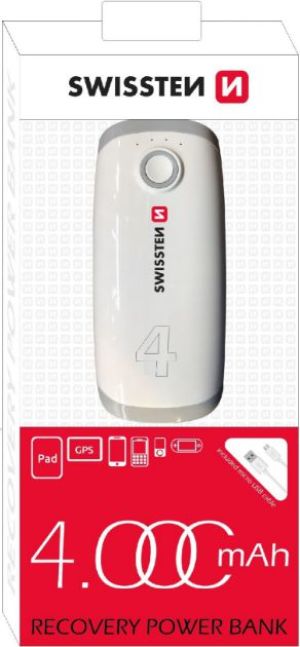Powerbank Swissten 4000 mAh Biały  (22013900) 2