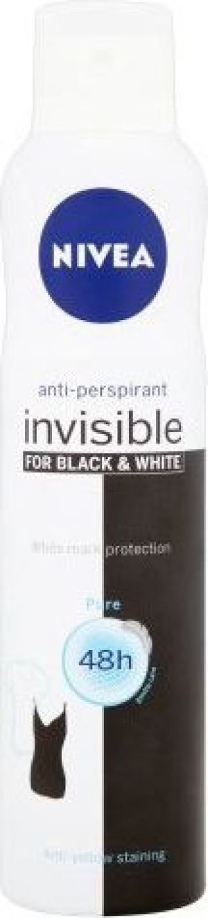 Nivea Invisible Black & White Antiperspirant Spray Pure W 150ml 1