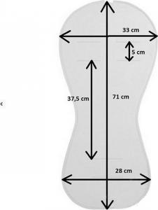 Matex Wkładka do wózka Paddi - jasny szary (MT0227) 2