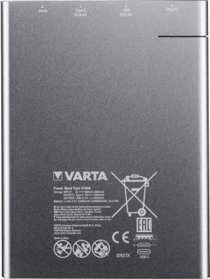 Powerbank Varta Portable Slim 12000 mAh Srebrny  (57966101111) 9