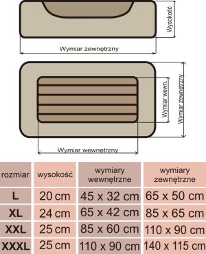 Hobbydog Legowisko Comfort - Czerwono-szare XL 6