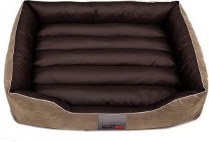 Hobbydog Legowisko Exclusive - flok z ciemnym brązem XXL 2