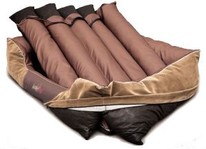 Hobbydog Legowisko Exclusive - flok z ciemnym brązem XXL 4