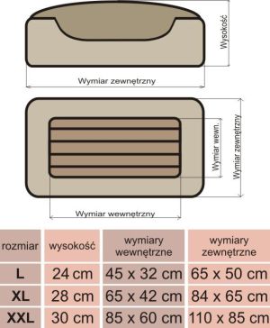 Hobbydog Legowisko Królewskie - Sztruks XXL 7