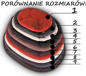 Hobbydog Poduszka owalna - Jasny brąz R8 6