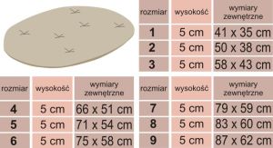 Hobbydog Poduszka owalna - Jasny brąz R8 7