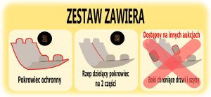 Hobbydog 220 Pokrowiec Samochodowy Z Rzepem Czarny 7