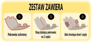 Hobbydog 190 Pokrowiec Samochodowy Z Rzepem I Bokami Czarny 7