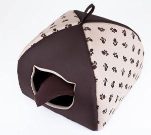 Hobbydog Budka Igloo - Beż w łapki R1 3