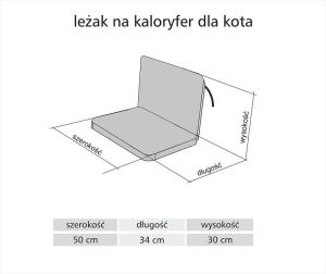 Hobbydog HAMAK NA KALORYFER - TRÓJKĄTNY ZACZEP 4