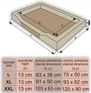 Hobbydog Legowisko Deluxe - Beżowo-brązowe XL 8