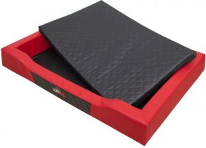 Hobbydog Legowisko Deluxe - Czerwono-czarne XL 4