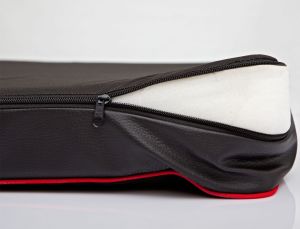 Hobbydog Materac Premium - Czarna kodura z beżową eko-skórą XL 5