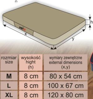 Hobbydog Materac Premium - Czarna kodura z beżową eko-skórą XL 6