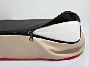 Hobbydog Materac Premium Czarna Kodura Z Beżową Eko Skórą - L 3