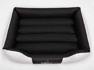 Hobbydog Legowisko Cesarskie Standard - Biały skaj z czarnym środkiem R5 2