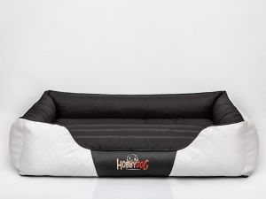 Hobbydog Legowisko Cesarskie Standard - Biały skaj z czarnym środkiem R5 3