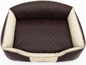 Hobbydog Legowisko Elite - Brązowe - beżowe boki XL 2