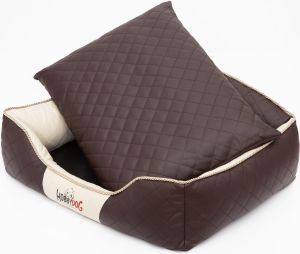 Hobbydog Legowisko Elite - Brązowe - beżowe boki XL 4