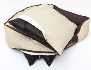 Hobbydog Legowisko Elite - Brązowe - beżowe boki XL 6